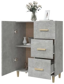 vidaXL Ντουλάπι Γκρι Σκυροδέματος 69,5x34x90 εκ. Επεξεργασμένο Ξύλο