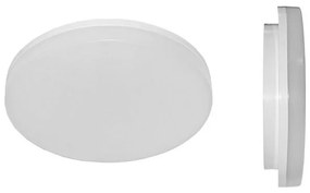 Adeleq Led Πλαφονιέρα PC Στρογγυλή Φ330mm 24W 4000K Ip54 Λευκή 21-3302410