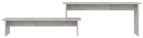 vidaXL Έπιπλο Τηλεόρασης Γκρι Σκυροδέματος 180x30x43 εκ. Μοριοσανίδα
