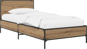 vidaXL Κρεβάτι με Κεφαλάρι Artisan Δρυς 80 x 200 cm Επεξεργασμένο Ξύλο
