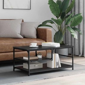 vidaXL Τραπεζάκι σαλονιού Μαύρη Οξυά 90 x 49 x 40 εκ