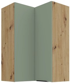 Κρεμαστό ντουλάπι γωνιακό Arianna 60x60 GN 90 2F-Φυστικί