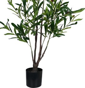 Διακοσμητικό φυτό Olive tree σε γλάστρα Inart πράσινο pp Υ120εκ