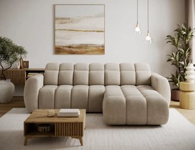 Γωνιακός καναπές Comfora-Μπεζ-Δεξιά