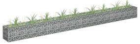 vidaXL Συρματοκιβώτιο-Γλάστρα Υπερυψωμένη 360x30x30 εκ. Γαλβ. Χάλυβας