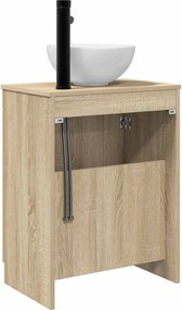 vidaXL Ντουλάπα Νιπτήρα Mπάνιου Sonoma Δρυς 54 x 35 x 100 cm