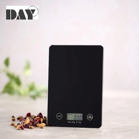 DAY ΨΗΦΙΑΚΗ ΖΥΓΑΡΙΑ ΚΟΥΖΙΝΑΣ ΜΑΥΡΗ ΓΥΑΛΙ ΚΑΙ PP 2.5Χ16.2Χ22.5ΕΚ.