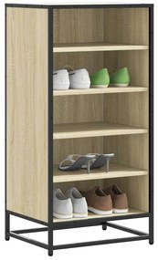 Παπουτσοθήκη Sonoma Δρυς 48x38x97,5 εκ. από Επεξεργασμένο Ξύλο - Καφέ