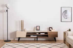 Έπιπλο Τηλεόρασης Καρυδιά / Μπεζ LIVILA 180x45x37