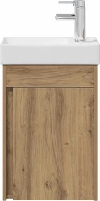 vidaXL Μονάδα μπάνιου με βρύση Artisan Δρυς 40,5 x 22,5 x 62 εκ.