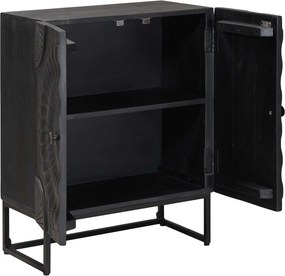 vidaXL Πλαϊνό γραφείο Μαύρο 55 x 30 x 70 εκ.