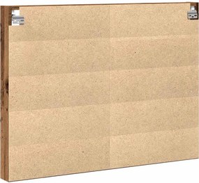 vidaXL Βιτρίνα Επιτοίχιο Παλιό ξύλο 100 x 8,5 x 75 cm