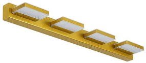 Φωτιστικό Τοίχου - Απλίκα Karla 60457 Led 14W IP44 60x9x5cm Gold GloboStar Aluminium