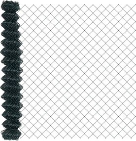 vidaXL Φράχτης αλυσίδας Πράσινο 10 x 1,6 m Ατσάλι