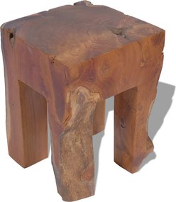 vidaXL Σκαμπό από Μασίφ Ξύλο Teak