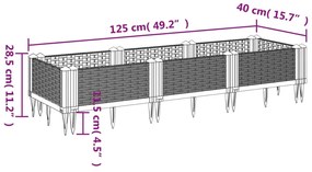 ΖΑΡΝΤΙΝΙΕΡΑ ΜΕ ΠΑΣΣΑΛΟΥΣ ΜΑΥΡΗ 125X40X28,5 ΕΚ. ΠΟΛΥΠΡΟΠΥΛΕΝΙΟ 368012