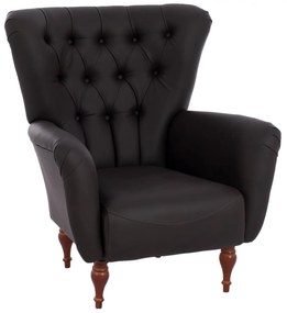 Πολυθρόνα - Μπερζέρα C9217.03 Καφέ Τύπου Chesterfield 87x88x100 εκ. 87x88x100 εκ.