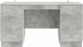 vidaXL Γραφείο Γκρι Σκυροδέματος 142,5 x 50 x 75 εκ.
