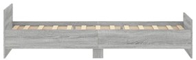 Πλαίσιο Κρεβατιού Γκρι Sonoma 100x200 εκ. Επεξεργασμένο Ξύλο - Γκρι