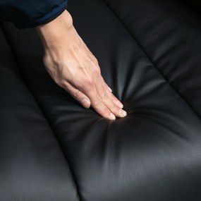 HOMCOM Πολυθρόνα Relax με Λειτουργία Ανύψωσης, Περιλαμβάνει Υποπόδιο και Προσκέφαλο, 1 Τηλεχειριστήριο, Μαύρο