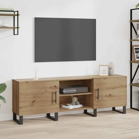 vidaXL Ντουλάπι TV με ράφι με αποθήκευση με πόρτα 150 x 30 x 50 cm Επεξεργασμένο ξύλο
