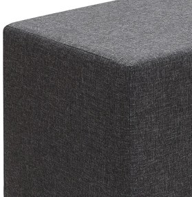 Σκαμπώ Linda Megapap υφασμάτινο χρώμα ανθρακί 40x40x40εκ. - GP043-0103,1