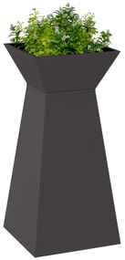 vidaXL Βάση Φυτών Μαύρη Πλαστική 35 x 35 x 73 cm Κυλινδρική Σύγχρονη
