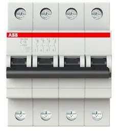 Αυτόματη Ασφάλεια SH204-C16 Γκρι 16Α Καμπύλη C 6kA SH200 73449 ABB 73449