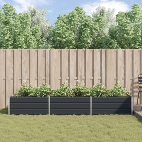 vidaXL Γλάστρα Ανθρακί 290 x 100 x 45 εκ Επικαλυμμένος Χάλυβας