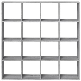 vidaXL Βιβλιοθήκη Γκρι Sonoma 137,5x29x137,5 εκ. Επεξεργασμένο Ξύλο