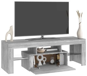 vidaXL Έπιπλο Τηλεόρασης με LED Γκρι Sonoma 120x35x40 εκ.