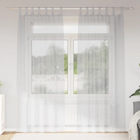 vidaXL Κουρτίνες 2 pcs Ανοιχτό γκρι 140 x 225 cm Πολυεστέρας
