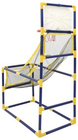 vidaXL Σετ παιχνιδιού μπάσκετ Arcade με μπάλα και αντλία 45x86x127εκ.