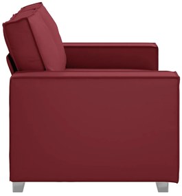 vidaXL Πολυθρόνα-καναπές Μπορντό 160 x 78 x 84 εκ. Δερματίνη