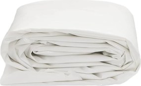vidaXL Μουσαμάς Λευκός 3 x 6 μ. 650 γρ./μ²