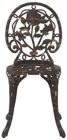 vidaXL Σετ Μπιστρό Κήπου 3 pcs Μπρονζέ Αλουμίνιο