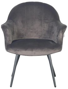 Πολυθρόνα Τραπεζαρίας C-985 Fylliana Γκρί 65x65x83εκ. 2αδα 65x65x83 εκ.