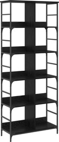 vidaXL Ράφι Βιβλίων 4 επιπέδων 78,5 x 33 x 188,5 εκ. μέταλλο PB