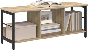 vidaXL Ράφι Βιβλίων Δρύς Sonoma 102 x 32 x 40,5 εκ. Επεξεργασμένο ξύλο
