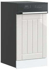 vidaXL Πίνακας πλυντηρίου πιάτων "Lucca" High Gloss White