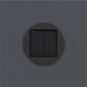 vidaXL Ηλιακό LED Φως Δρόμου 2 pcs Ανθρακί Κρύο Ρολαρισμένο Χάλυβα