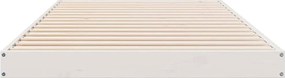 vidaXL Κρεβάτι δαπέδου Λευκό 80 x 210 cm Στερεά ξυλεία πεύκου