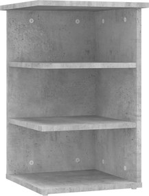 vidaXL Βοηθητικό Ντουλάπι Γκρι Σκυρ. 35 x 35 x 55 εκ. από Επεξ. Ξύλο