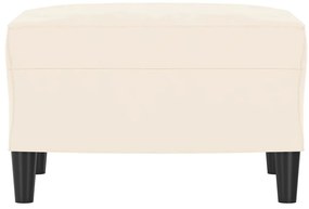 vidaXL Πάγκος Κρεμ 70 x 35 x 41 εκ. Βελούδινος