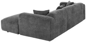 ΚΑΝΑΠΕΣ ΓΩΝΙΑ BRICKEN HM3275.04R ΑΝΘΡΑΚΙ ΥΦΑΣΜΑ 110-282x98-160x72Υεκ.
