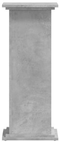 vidaXL Βάσεις Φυτών Γκρι Σκυρ. 33x33x80 εκ. Επεξεργασμένο Ξύλο