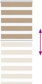 vidaXL Ζέβρα τυφλή 60x150 cm Πλάτος υφάσματος 55,9 εκ. Πολυεστέρας