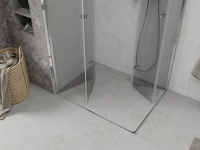Mexen Lima Δίπλη καμπίνα ντους ανακλινόμενη 100 x 90 εκ., διάφανη, χρώμιο