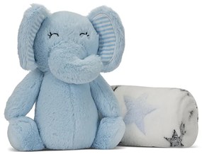 Σετ Δώρου Λούτρινο Elephant Blue με Κουβερτούλα  10340182501 Lorelli