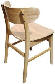 Καρέκλα Lumnia rubberwood σε φυσική απόχρωση 46x50x76εκ 2αδα 46x50x76 εκ.